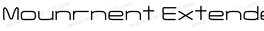 Mounrnent Extended字体转换